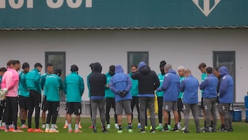 El Betis, en su última sesión.