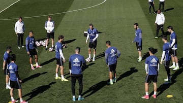 Zidane contó con todos menos Varane para preparar el derbi