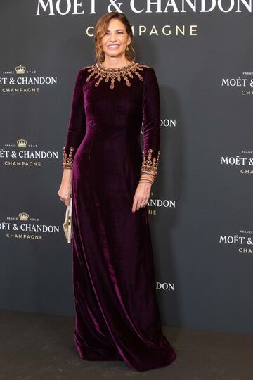 Mariló Montero posa en el photocall de la fiesta navideña de Moët & Chandon.  
 
 
 