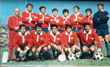 Víctor Solar: 9 equipos. El delantero (en la foto último, abajo de izquierda a derecha) realizó su carrera principalmente en la década del 70 y anotó en La Serena 10, Rangers 7, Antofagasta 6, Aviación 5, Palestino 4, Audax Italiano 3, U.de Chile 2, Colo Colo 2 y Huachipato 1.