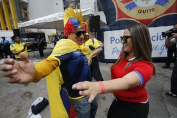 Las mejores imágenes de la previa del Ecuador - Chile