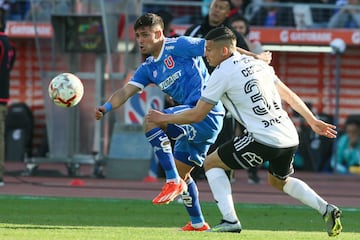 Lucas Cepeda, ante Universidad de Chile.