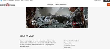 PlayStation elimina la etiqueta “Solo en PlayStation” de God of War en la web oficial