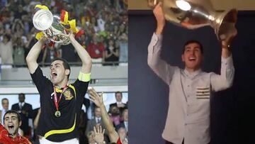 Casillas llena de nostalgia las redes volviendo a levantar la Eurocopa antes del sorteo