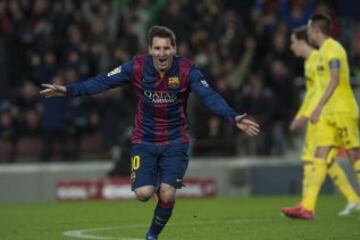 3-2. Messi festejó el tercer tanto azulgrana.