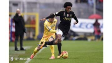 Cuadrado uno de los más destacados de febrero de la Juve