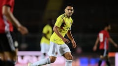 Falcao Garc&iacute;a durante el amistoso entre la Selecci&oacute;n Colombia y Egipto en B&eacute;rgamo