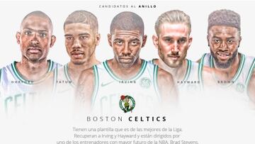 La radiograf¨ªa en gr¨¢fico de los Boston Celtics: candidatos a todo