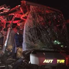 Autobús de la filial del Veracruz sufre terrible accidente