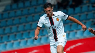 Javi Llabrés, extremo zurdo del Real Mallorca en la pretemporada de Austria.