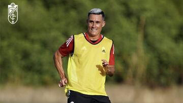 José Callejón durante el entrenamiento en Montecastillo.