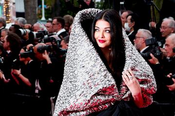 Aishwarya Rai durante la alfombra roja del Festival de Cannes 2023