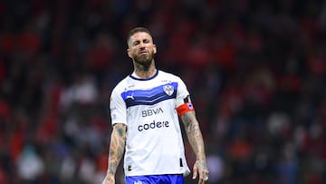 Sergio Ramos of Monterrey during the 10th round match between Toluca and Monterrey as part of the Liga BBVA MX, Torneo Apertura 2025 at Nemesio Diez Stadium, on September 24, 2025 in Toluca, Estado de Mexico, Mexico.
