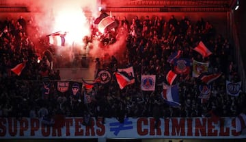 Fans during Troyes vs PSG: Ligue 1, 03/03/18