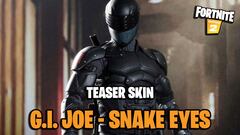 &iquest;Snake Eyes de G.I. Joe en Fortnite? Un nuevo teaser prepara su llegada