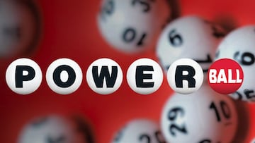Logo de la lotería Powerball, sorteo que se realiza cada lunes, miércoles y sábado.