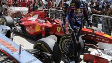 Vettel suma su séptima pole de ocho posibles