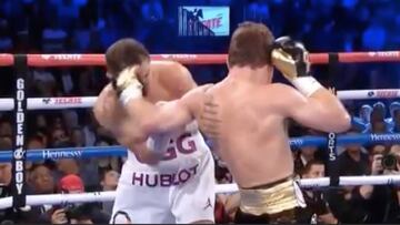 Mereció la pena el año de espera: los 2 increíbles golpes del legendario triunfo de Canelo