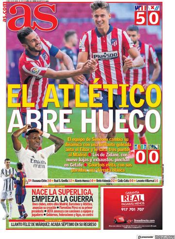 Las portadas de AS de abril