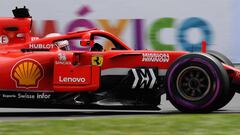 MEXICO CITY, MEXICO - OCTOBER 28: Sebastian Vettel of Germany driving the (5) Scuderia Ferrari SF71H during the Formula One Grand Prix of Mexico at Autodromo Hermanos Rodriguez on October 28, 2018 in Mexico City, Mexico.   Clive Mason/Getty Images/AFP
 == FOR NEWSPAPERS, INTERNET, TELCOS &amp; TELEVISION USE ONLY ==