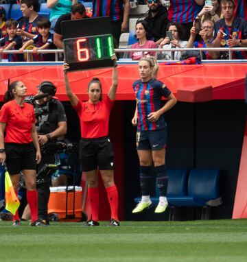 30/04/23 FUTBOL FEMENINO 
PARTIDO PRIMERA DIVISION IBERDROLA 
FC BARCELONA - SPORTING DE HUELVA 
Alexia Putellas