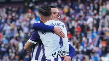 27/02/22 PARTIDO DE SEGUNDA DIVISION REAL VALLADOLID - AMOREBIETA SERGIO LEON alegria