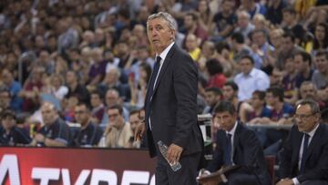 Svetislav Pesic, entrenador del Barcelona.