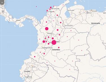 Mapa de casos y muertes por coronavirus por departamentos en Colombia: hoy, 29 de enero