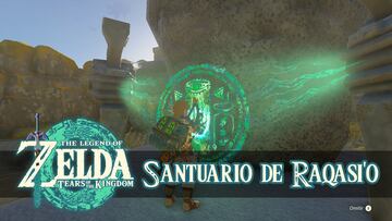 the legend of zelda tears of the kingdom nintendo switch guia santuario raqasi'o