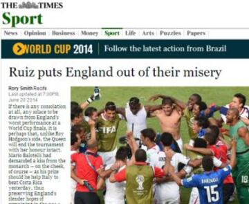 Portadas de la prensa extranjera