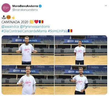 El mundo del deporte unido en el D¨ªa Mundial del C¨¢ncer de Mama