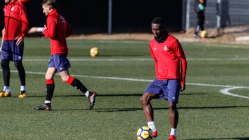 Marlos Moreno, durante un entrenamiento.