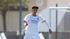 Álex Moya, lateral del Juvenil C del Real Madrid.