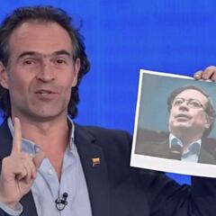 ¿Por qué Fico Gutierrez llevó una foto de Petro al debate?