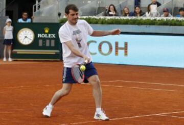 Iker Casillas durante los partidos benéficos del Charity Day, un acto a beneficio de las fundaciones del tenista Rafa Nadal  y el portero del Real Madrid Iker Casillas, que destinarán el dinero a niños desfavorecidos.