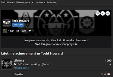 Todd Howard tiene un logro de 1000 G en Xbox que nadie más puede conseguir y los jugadores hacen todo tipo de bromas