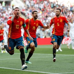 La celebración de Ramos generó división de opiniones en Twitter