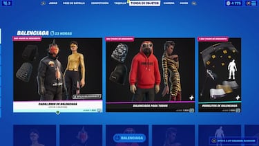 Fortnite: skins de Balenciaga ya disponibles; precio y contenidos