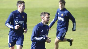 Peybernes, durante un entrenamiento.