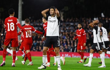 Raul Jiménez against Liverpool.