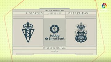 Resumen y goles del Sporting vs. Las Palmas de la Liga Smartbank