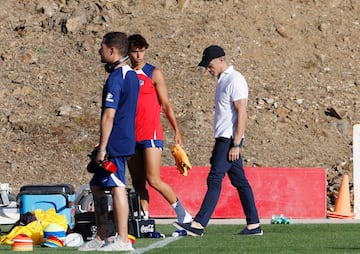 João Félix con Berta en San Rafael el pasado lunes. 