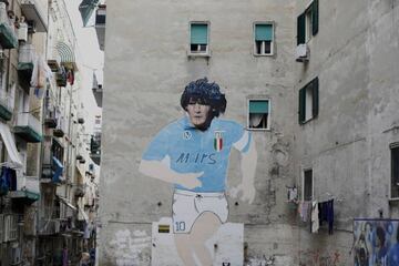 Never forget | An image of Maradona in Naples.