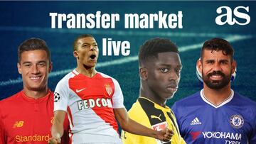 Transfer market live online: Thursday 24 August 2017