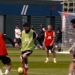 El entreno del PSG que ubica a Messi y 'relega' al resto: también a Neymar y Mbappé
