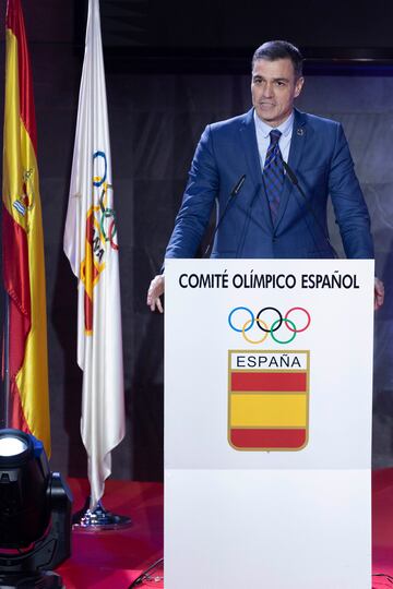 Pedro Sánchez, presidente del Gobierno de España, en la gala del Comité Olímpico Español.