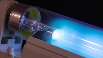 La luz ultravioleta UV-C &desactiva* el virus COVID-19 en 6 segundos
