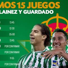 ¿Contra quién debutará Lainez en el Betis? Aquí el calendario