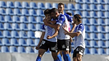 22-11-20 
 PARTIDO LIGA SEGUNDA DIVISION B HERCULES - ORIHUELA 
 GOL HERCULES 2-0 
 CELEBRACION 
 ABDE