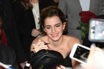 Emma Watson en la premiere mundial de La Bella y la Bestia